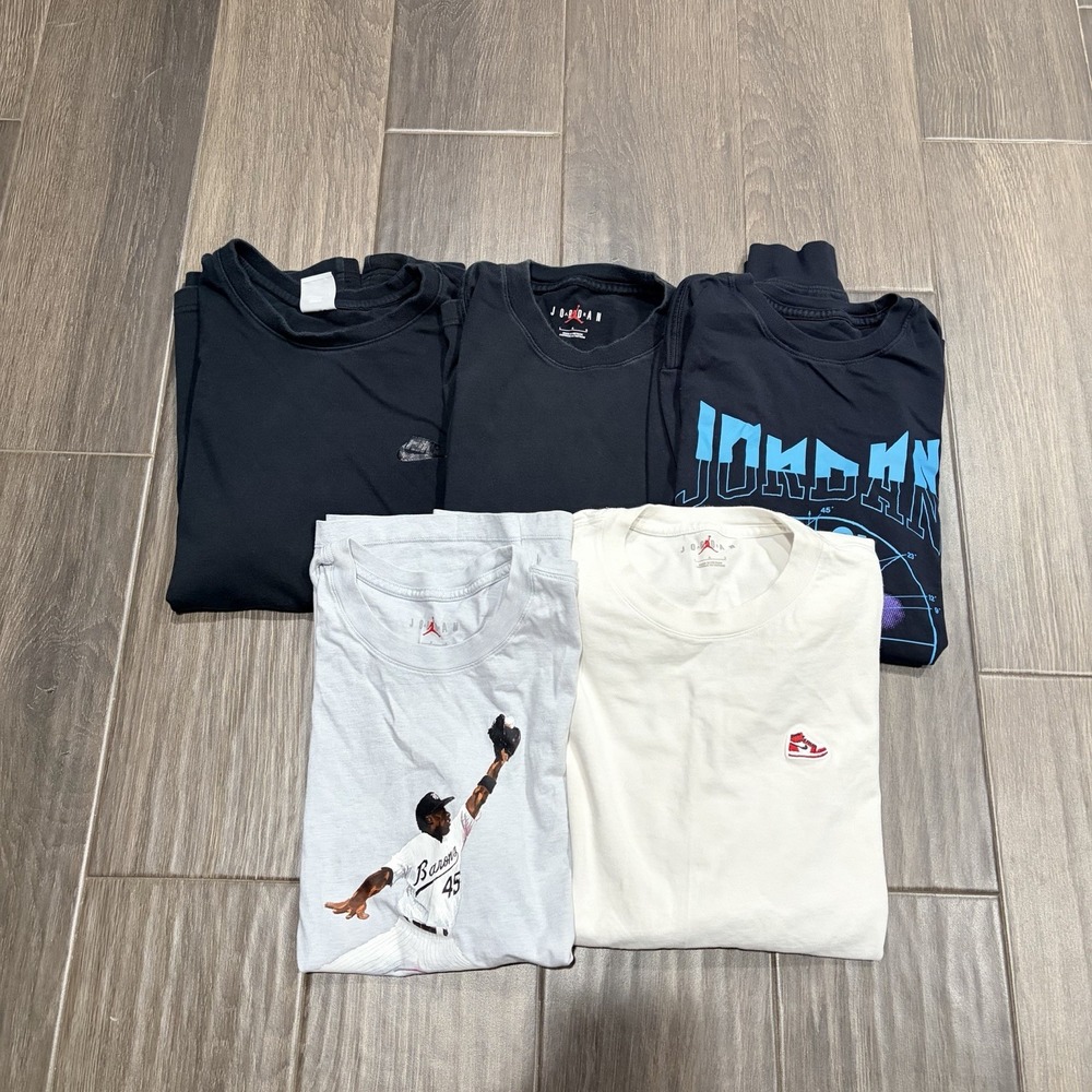 Nike Air Jordan Men's T-shirt Lot Of 5 Multicolor Size Large